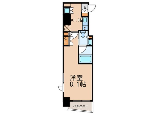 プライムメゾン市谷山伏町の物件間取画像